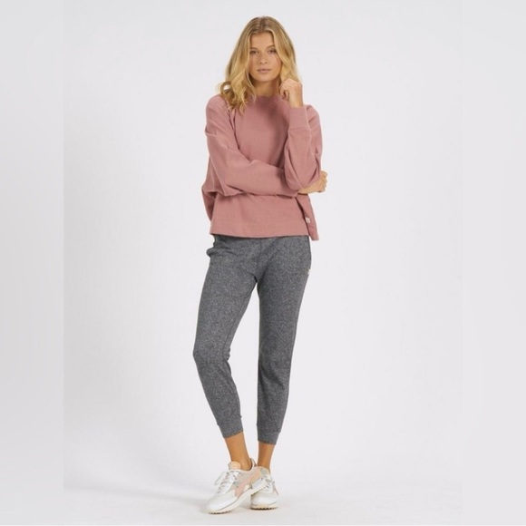 Vuori Tops - Vuori Sunnyside Dogwood Pink 100% Organic Cotton Oversized Crewneck Sweatshirt M